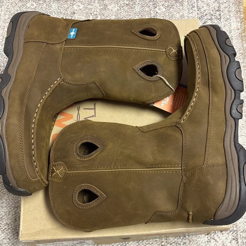 Twisted X Mens Waterproof Pull On Work Boot - Composite Toe MHKBCW1 Sz 13 M New